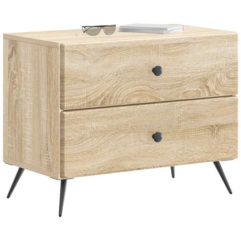 Armadio da Notte con cassetto Rovere Sonoma 62 x 34,5 x 47,5 cm - Foto 2