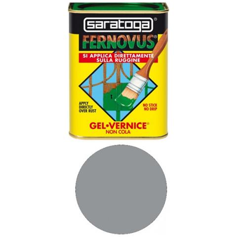 Vernice Gel Antiruggine Pronta All'Uso Senza Bisogno Di Trattamenti Preliminari, Latta Da 250 Ml Grigio Perla - Foto 3