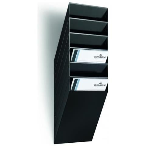 Flexiboxx 6 A4 Espositore Da Parete 6 Comparti A4 Verticale Nero - Foto 1