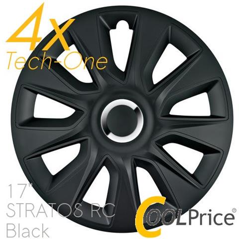Copricerchi Auto Universali 17 Pollici Tech-one Stratos Rc Black 31609 - Foto 1