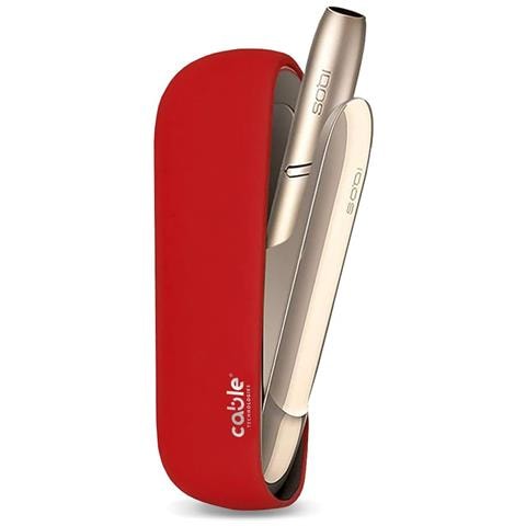 Soft Case per IQOS 3 DUO / 3, Custodia Cover di Protezione Morbida per Sigaretta Elettronica IQOS 3 DUO / 3 Silicone Soft Touch, Contro Graffi Cadute e Urti accidentali, Case mordibo (Red) - Foto 1