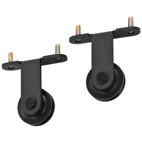 Kit di Binari per Porte Scorrevoli SKIEN 183 cm Acciaio Nero - Foto 4