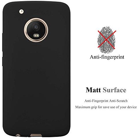 Custodia Compatibile Con Motorola Moto G5 Plus In Candy Nero - Coperchio Protettivo In Silicone Tpu Flessibile - Foto 2