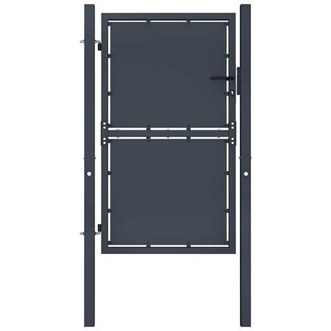 Cancello Per Giardino In Acciaio 100x175cm Antracite - Foto 1