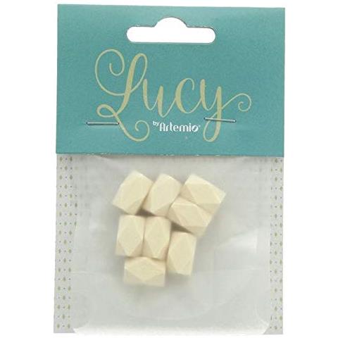 8 Perline Di Legno Poligonale 15 X 11 Mm - Foto 2