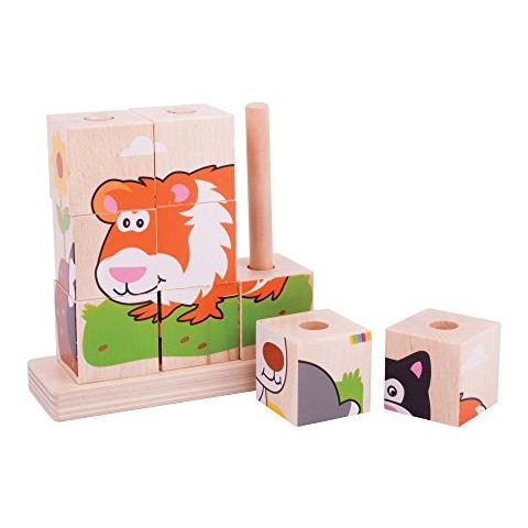 Bigjigs Giocattoli Blocchi Impilabili (animali) - Foto 1
