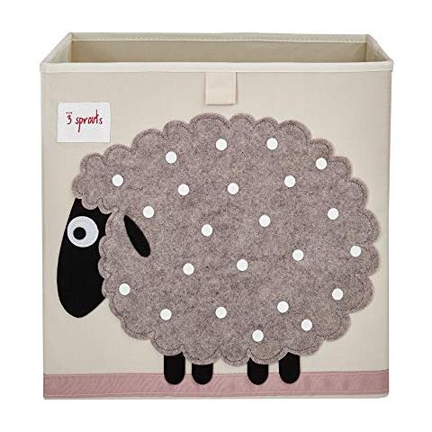 3 Germogli Ubxshe Storage Box Cubo Contenitore, 33 X 33 X 33 Cm, Multi-color (pecora) - Foto 1