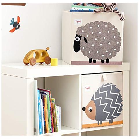 3 Germogli Ubxshe Storage Box Cubo Contenitore, 33 X 33 X 33 Cm, Multi-color (pecora) - Foto 2