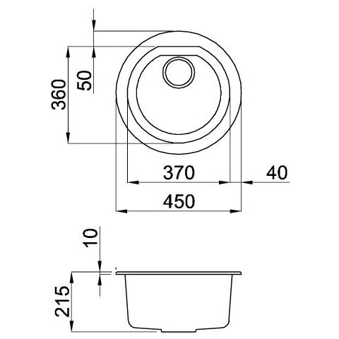 Lav. Round 44 1v Bianco Titano 68 - Foto 2