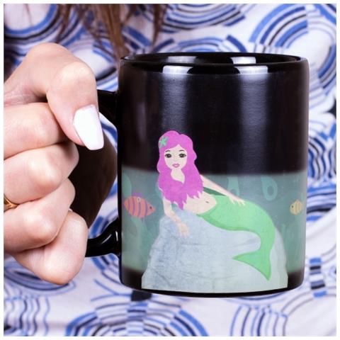 Mermaid Multicolore Universale 1pezzo (i) bicchiere e tazza - Foto 2