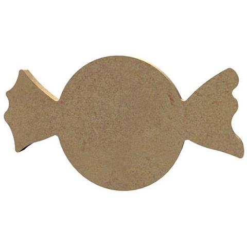Caramella Di Legno Mdf Da Decorare - 13 X 7 Cm - Foto 1