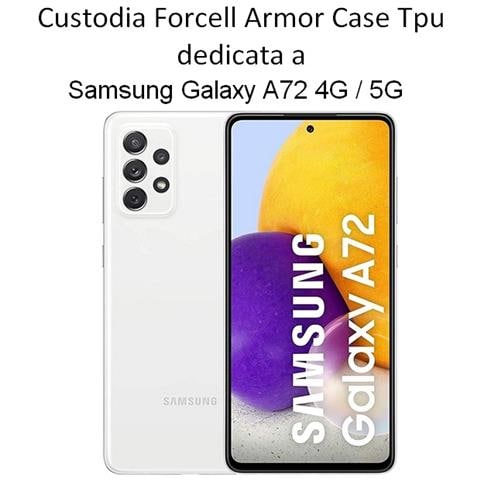 Custodia Armor Case Tpu Cover Per Samsung Galaxy A72 4g - 5g Black - Foto 2