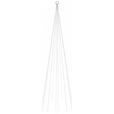 Albero di Natale Pennone Bianco Freddo 310 LED 300 cm - Foto 2