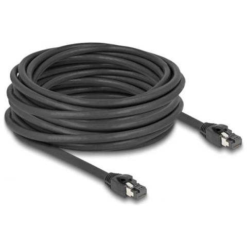 80237 Cavo Di Rete Nero 10 M Cat8.1 S /ftp (s-stp) - Foto 1