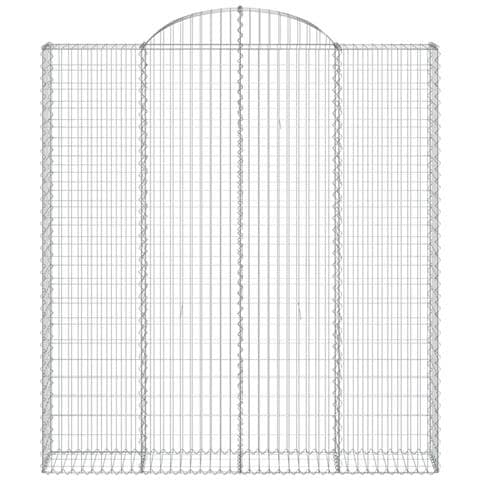 Cesto Gabbione Ad Arco 200x30x220/240 Cm Ferro Zincato - Foto 2