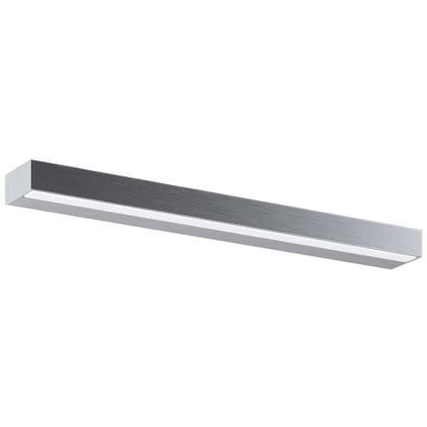 Applique Da Parete Moderno Orion Metallo Argento Acrilico 1 Luce Led 9w - Foto 1