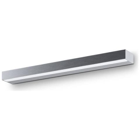 Applique Da Parete Moderno Orion Metallo Argento Acrilico 1 Luce Led 9w - Foto 2
