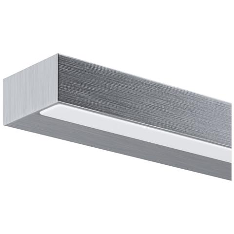 Applique Da Parete Moderno Orion Metallo Argento Acrilico 1 Luce Led 9w - Foto 3