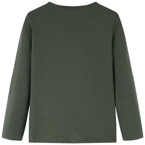 Maglietta Da Bambina A Maniche Lunghe Khaki 128 - Foto 2