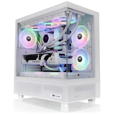 Case TG ARGB Middle TowerATX / Micro-ATX / Mini-ITX 2 Porte USB 3.2 Gen 1 Tipo A, USB 3.2 Gen 2 Tipo C Colore Bianco. - Foto 1