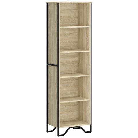 Libreria Rovere Sonoma 50x31x169 Cm In Legno Multistrato - Foto 2