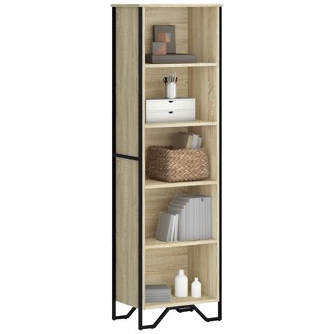 Libreria Rovere Sonoma 50x31x169 Cm In Legno Multistrato - Foto 1