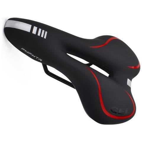 Sella Per Bici In Silicone Black+red - Foto 2