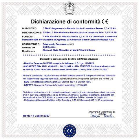 Pacco 5 Pile Lr20 Alcaline 7,5 V 19 Ah Batteria Non Ricaricabile Colore Occasionale Ricambio Antifurto Qualsiasi Marca - Foto 2