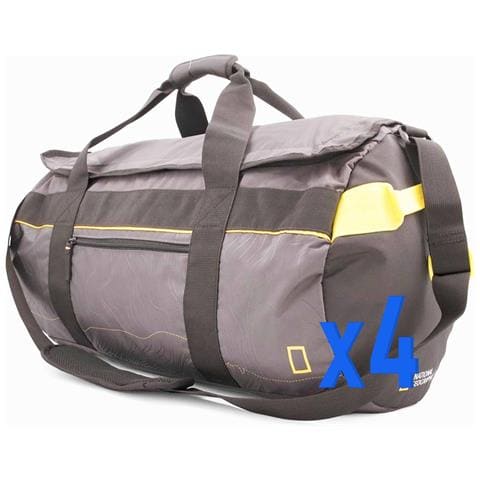 4 X Al0082 Zaino Borsone Da Viaggio Escursione Trekking 60l - Foto 1