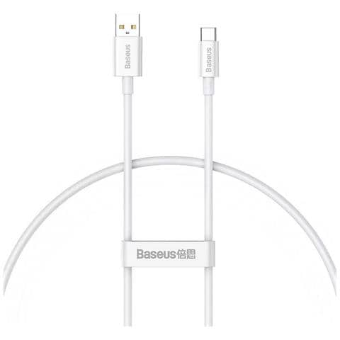 Cavo Dati E Ricarica Usb-a / Usb-c 100w 480 Mbps 0,25 Metri, Bianco - Foto 1