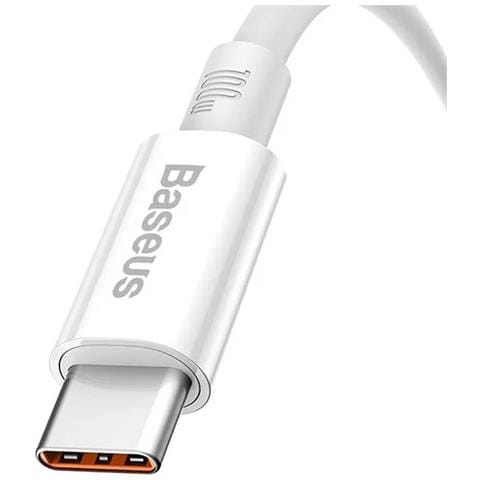 Cavo Dati E Ricarica Usb-a / Usb-c 100w 480 Mbps 0,25 Metri, Bianco - Foto 2