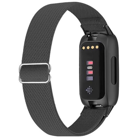Cinturino Fitbit Inspire 3 In Nylon Elastico Darkgrey - Foto 6