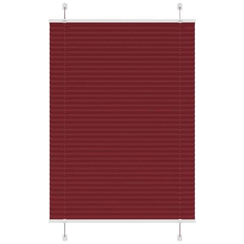 Tenda Plissettata Rosso Bordeaux 90x100 Cm Larghezza Tessuto - Foto 1
