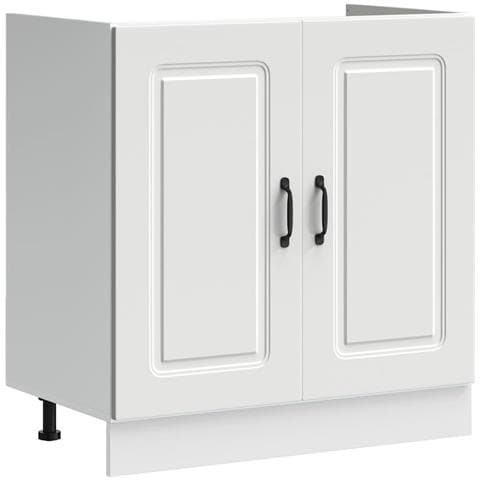 Mobile Base Lavello Kalmar Bianco 80x46x81,5 Cm In Truciolato - Foto 2