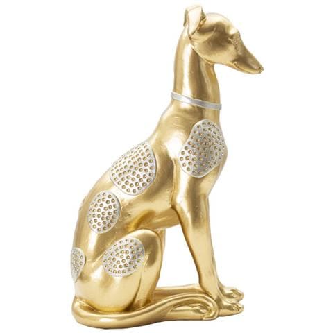 Scultura Cane 6 - Oro - Poliresina - 19,8x10x29 Cm - Foto 2