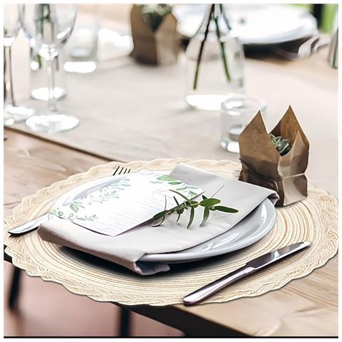 Set Di 6 Tovagliette Beige - Foto 2