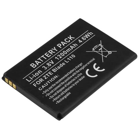 Batteria Sostitutiva Per Zte Blade L110 Li-ion 3,8v 1200mah 4,6wh - Foto 1