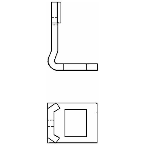 Staffa Per Molla Flex 70x8 Monol 50x50 - 45x12 - Foto 2