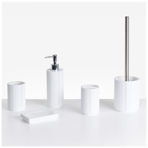 Set Da 5 Accessori Per Il Bagno Huallaga Bianco - Foto 2