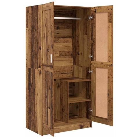 Guardaroba Legno vecchio 82.5 x 51.5 x 180 cm Legno multistrato - Foto 2