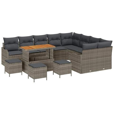 Set Divano da Giardino 13 pcs Grigio 110 x 55 x 71 cm - Foto 1