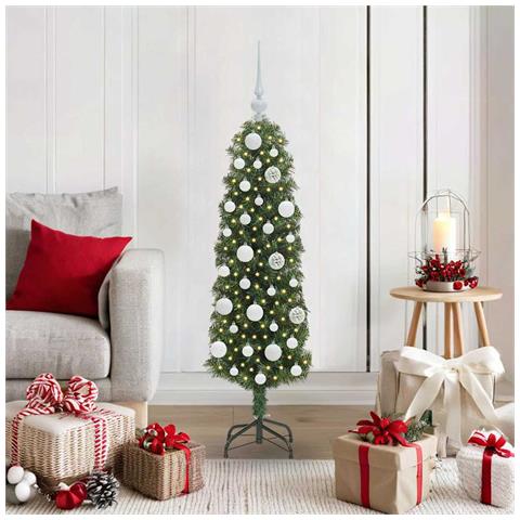 Albero di Natale artificiale con 150 LED Verde 120 cm - Foto 2