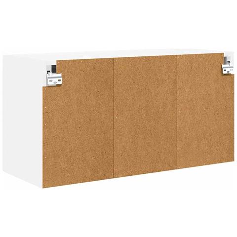 Pensile cucina con porta 2 pcs Bianco Lucido 60 x 31 x 40 cm - Foto 9