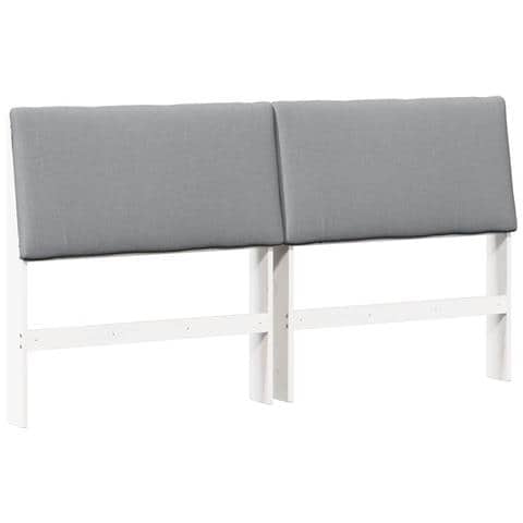 Testiera imbottita Grigio chiaro 180 cm Pino massello - Foto 1