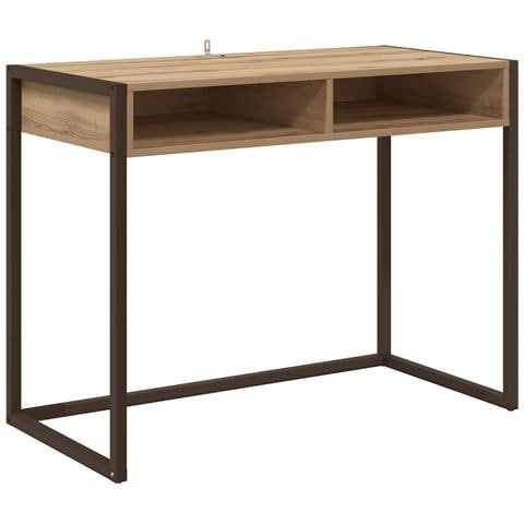 Scrivania Rovere Artigianale 100 x 50 x 75 cm Legno multistrato - Foto 1