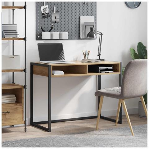 Scrivania Rovere Artigianale 100 x 50 x 75 cm Legno multistrato - Foto 2