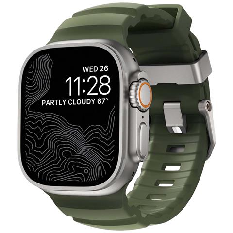 Bracciale Sportivo Impermeabile Da 49 Mm Per Apple Watch Modello Rocky Point, Verde - Foto 2