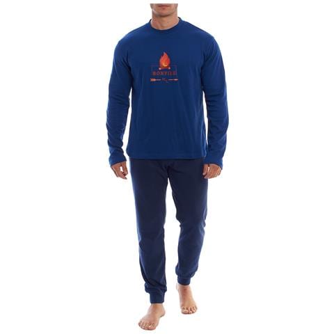 Pigiama Da Uomo In Cotone A Maniche Lunghe Klp4 - Foto 1