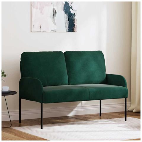 Divani con cuscino 110cm Verde Scuro Legno compensato - Foto 2