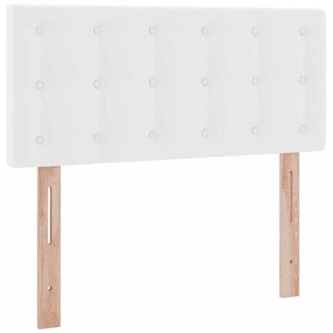 Letto con contenitore e materasso Bianco Puro 100 x 200 cm - Foto 9